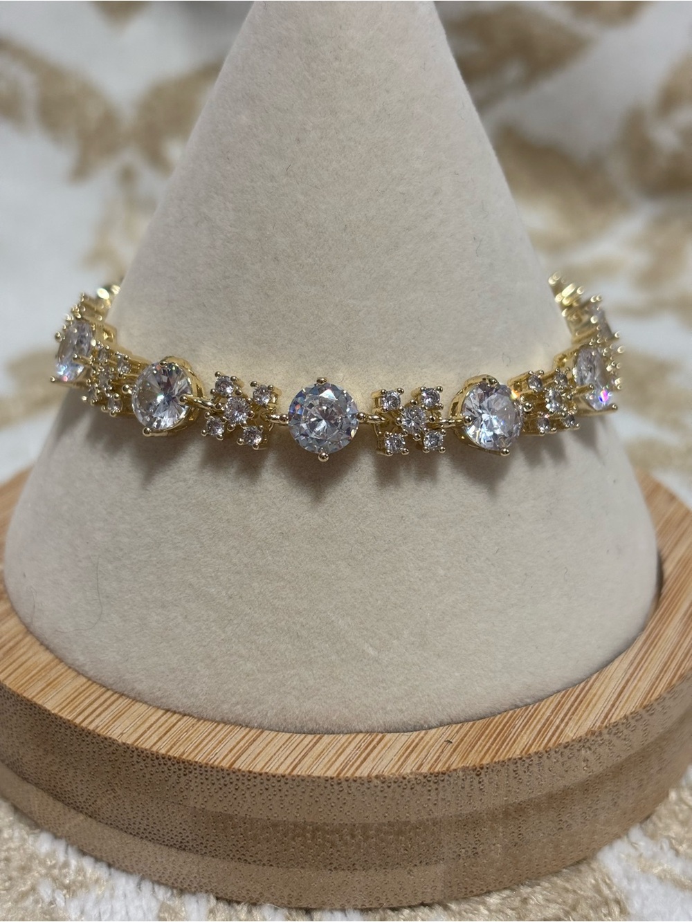 XOXO Gold Crystal Bracelet